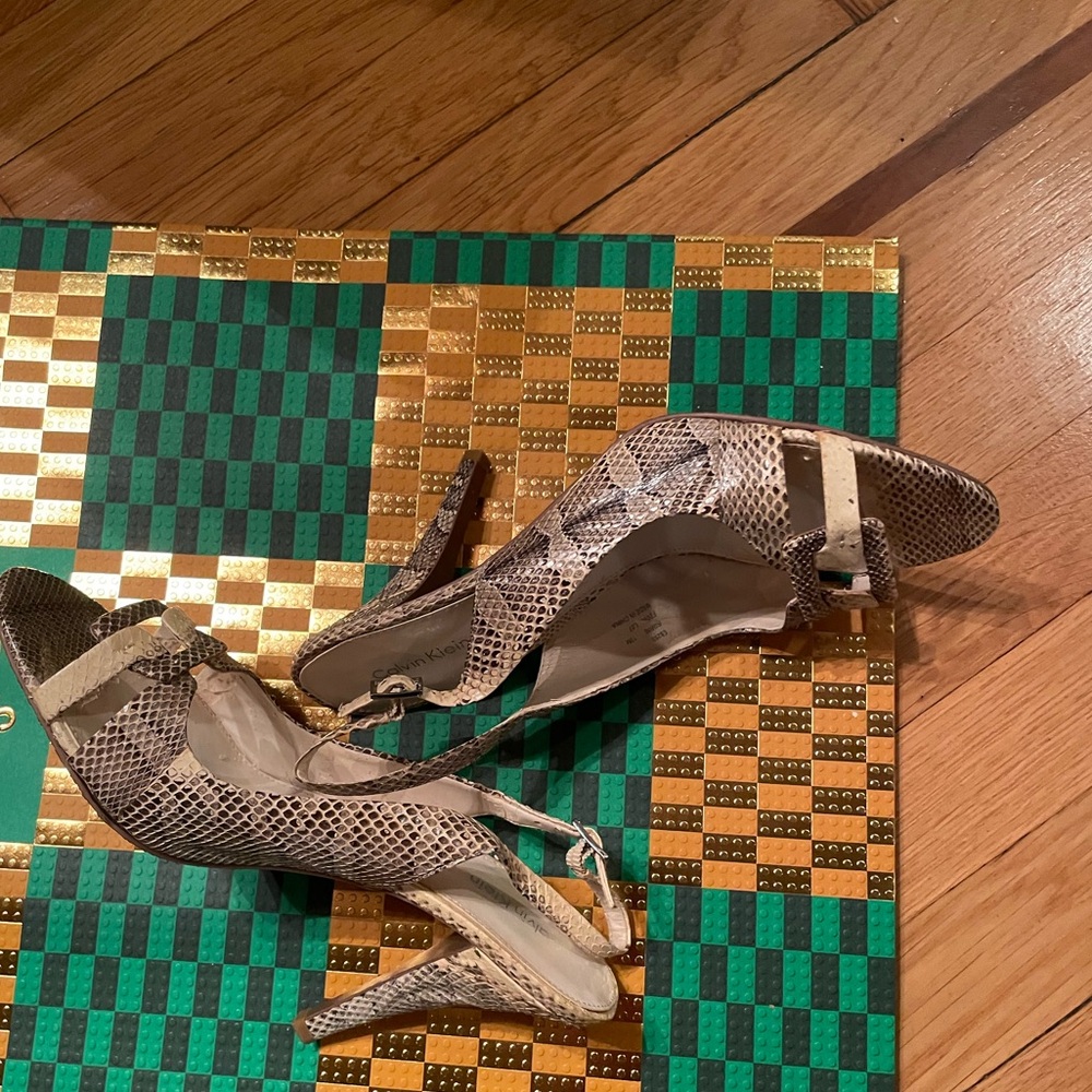 Genuine Python Heels With Detail Design. Vintage - image 3